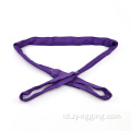 12t Polyester Round Webbing Sling untuk mengangkat